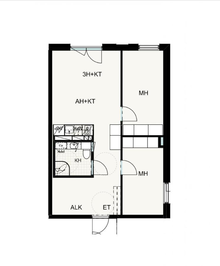 Forenom Aparthotel Tampere Kaleva Kültér fotó